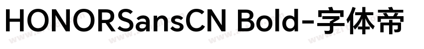 HONORSansCN Bold字体转换